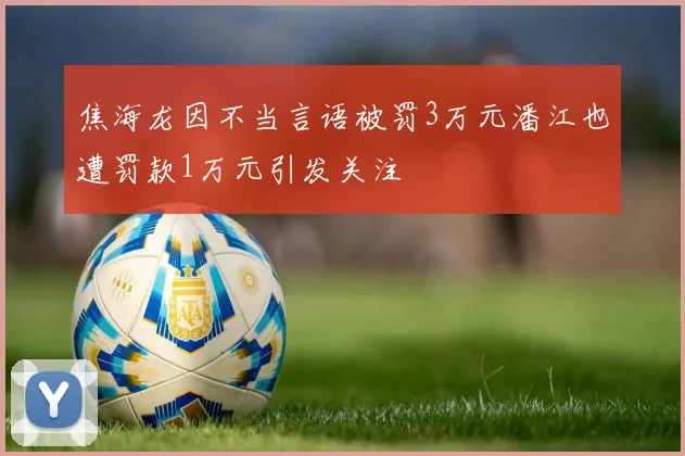 焦海龙因不当言语被罚3万元潘江也遭罚款1万元引发关注