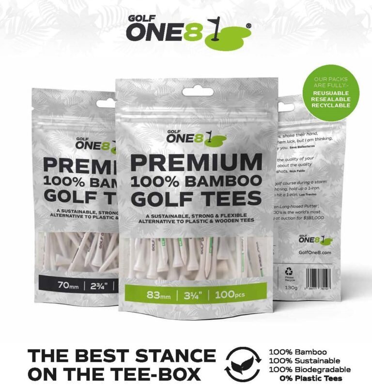 GOLF ONE8® Bamboo Golf Tees